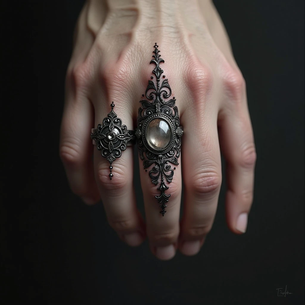 Men's Ring Tattoo Ideas: Ornamental Elegance & Symbolic Designs