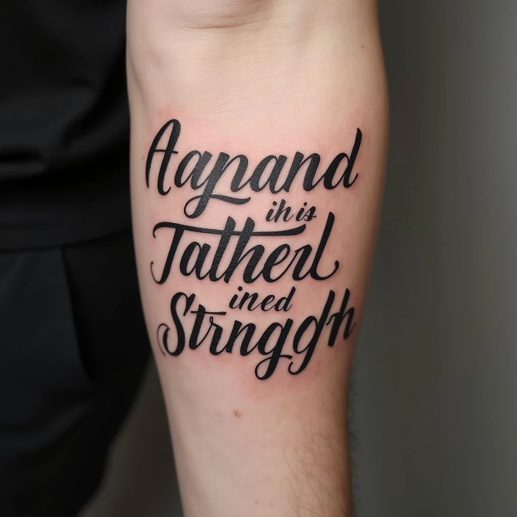 Mens Script Tattoo Ideas: A Guide to Elegant Ink
