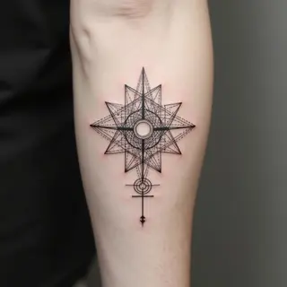 Small Arm Tattoo Designs for Men: Geometric Inspiration