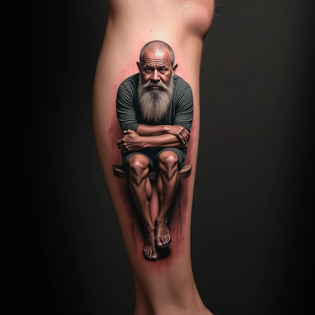 Micro-Realism Father & Son Tattoo Designs for Boys
