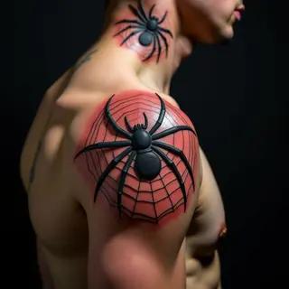 Military Spider Web Tattoo on Elbow: Meaning & Calligraphy Styles