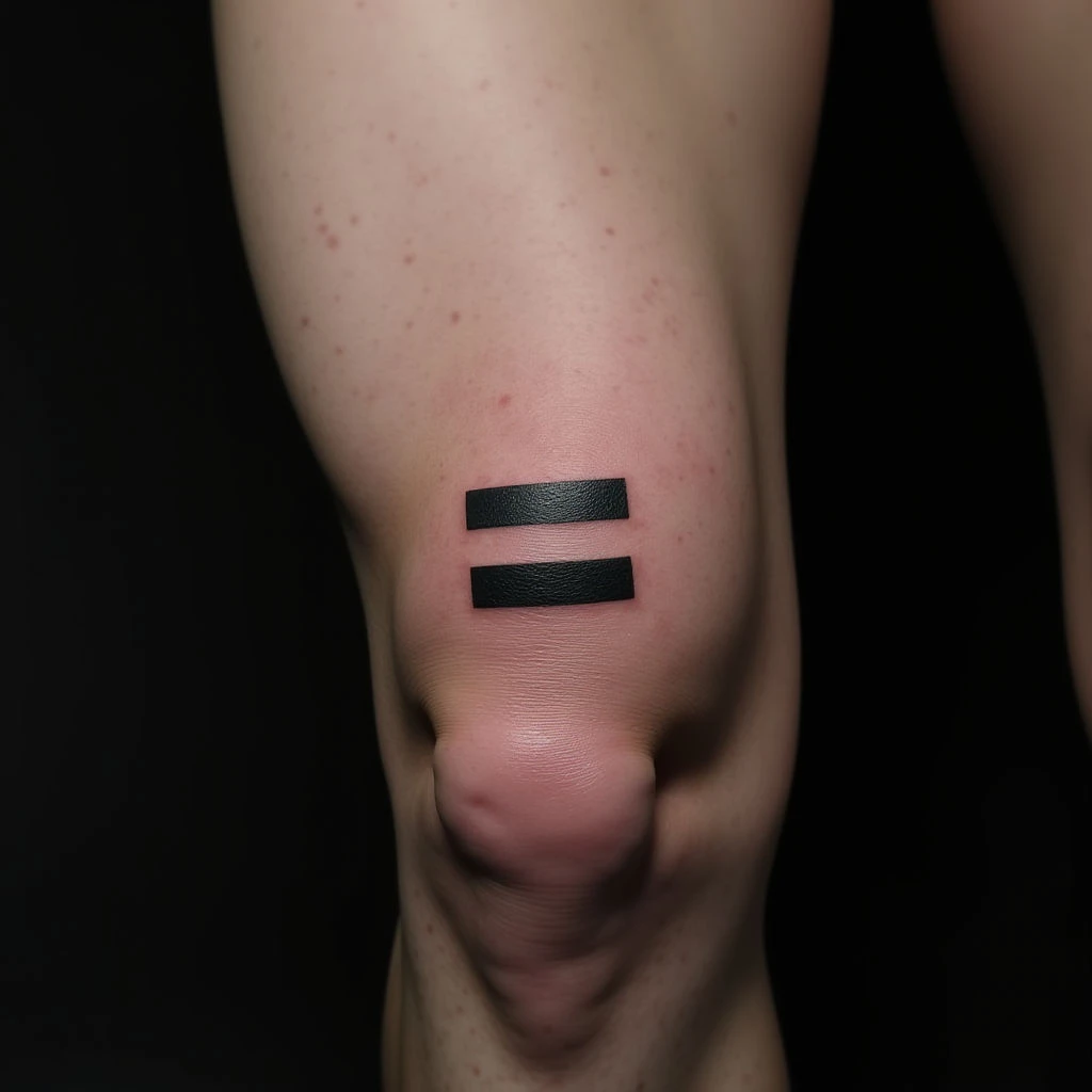 Black Equal Sign Tattoo: Meaning & Minimalist Design Ideas