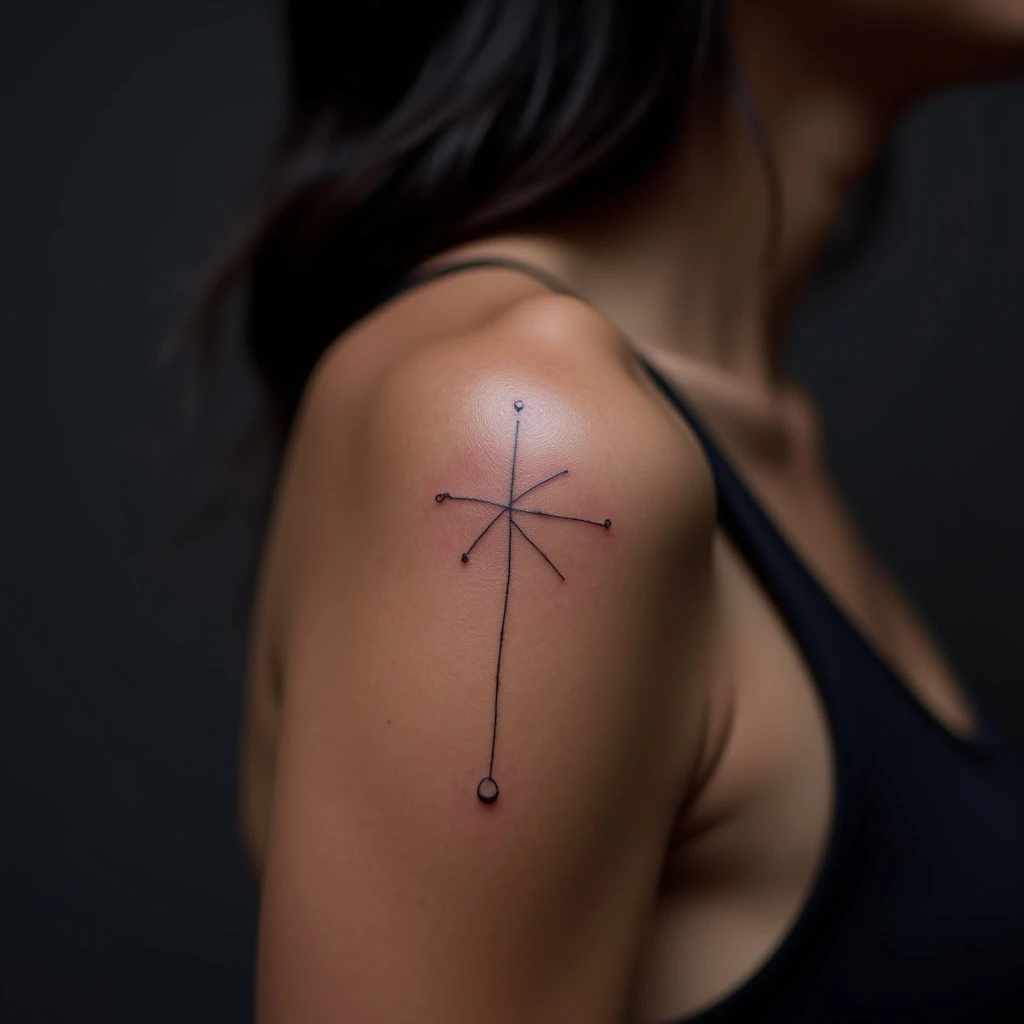 Elegant Minimalist Head Tattoos for Women