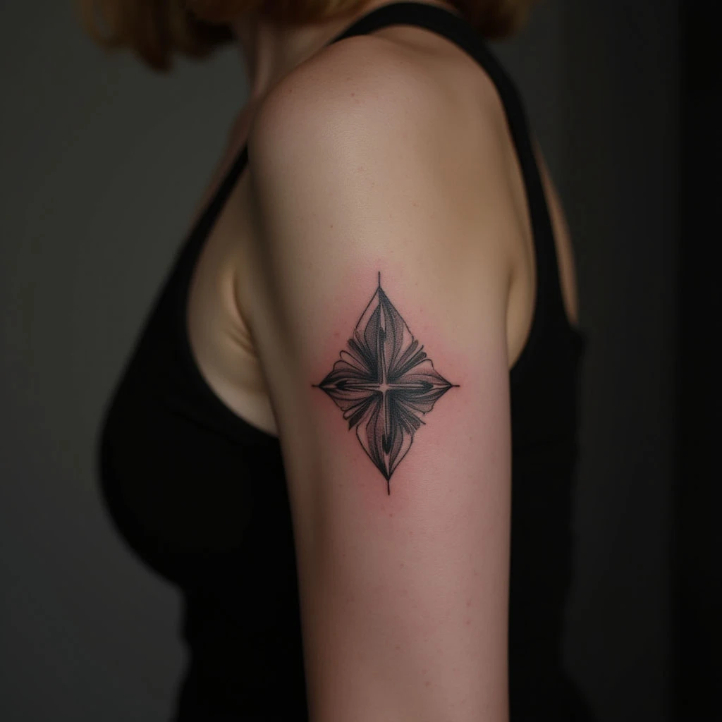 Delicate Pink Finger Tattoos: Minimalist Blackwork Inspiration