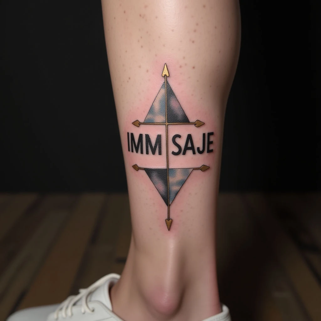 Small Geometric Name Tattoos for Legs: Subtle & Stylish Ideas