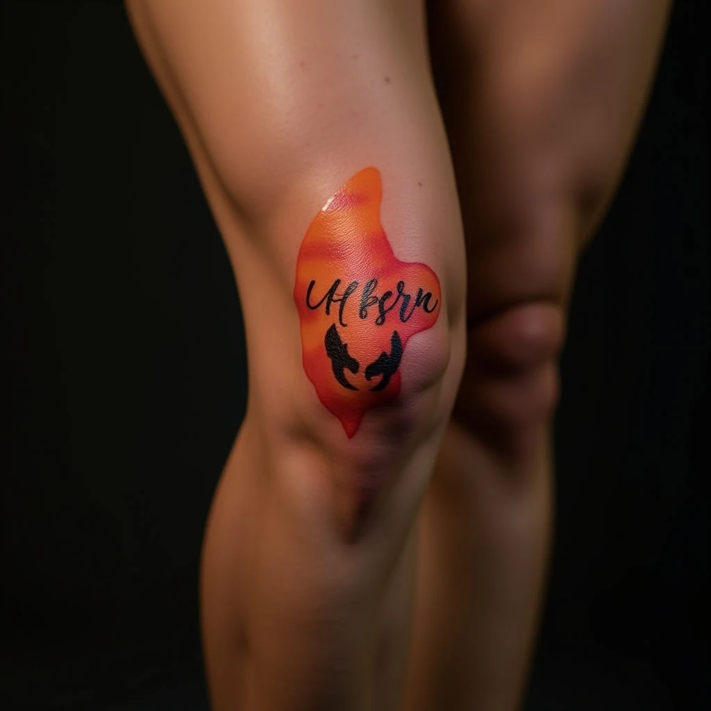 Simple Knee Tattoos for Girls: Illustrative & Meaningful Designs