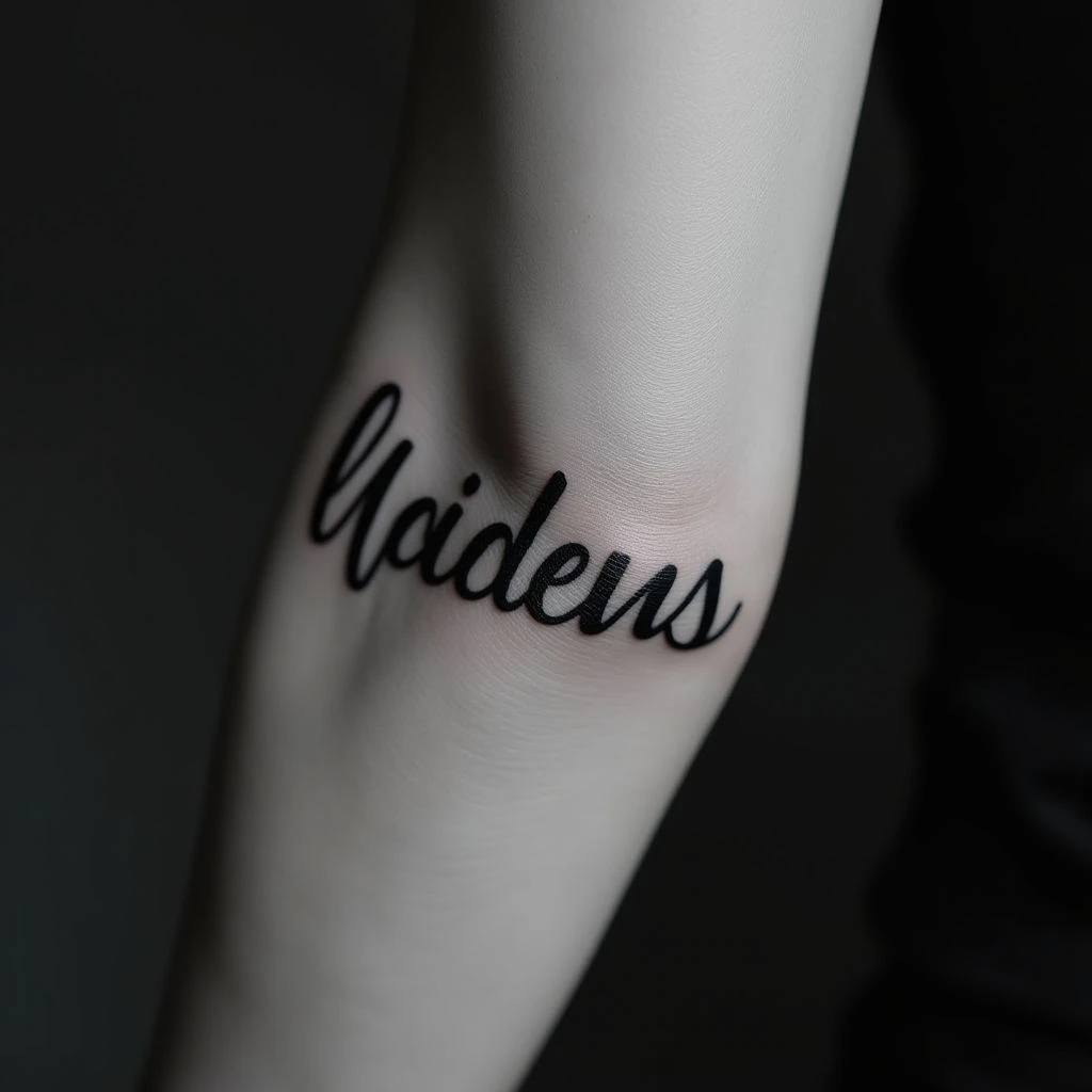 Cute Hand Tattoos for Girls: Simple Lettering Designs