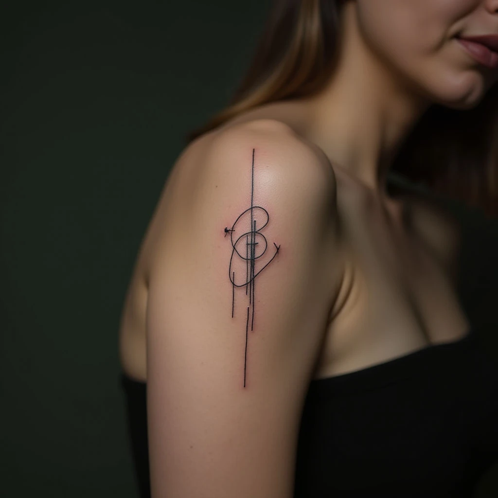 Minimalist Shoulder Tattoos: Delicate Linework Designs
