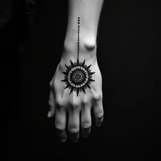 Minimalist Mandala Calf Tattoos for Men: Subtle & Stylish Designs