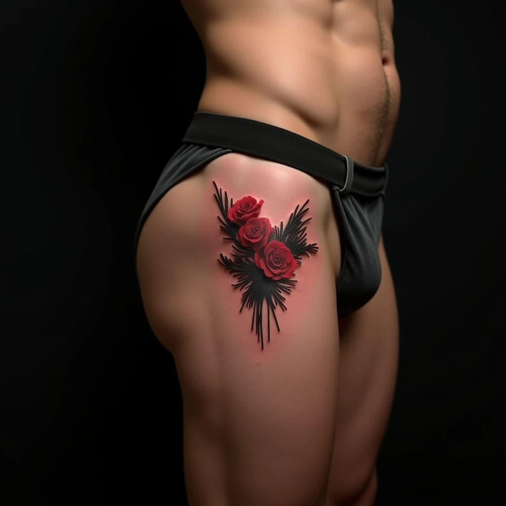 Cool Minimalist New School Hip Tattoos for Men - Subtle & Stylish