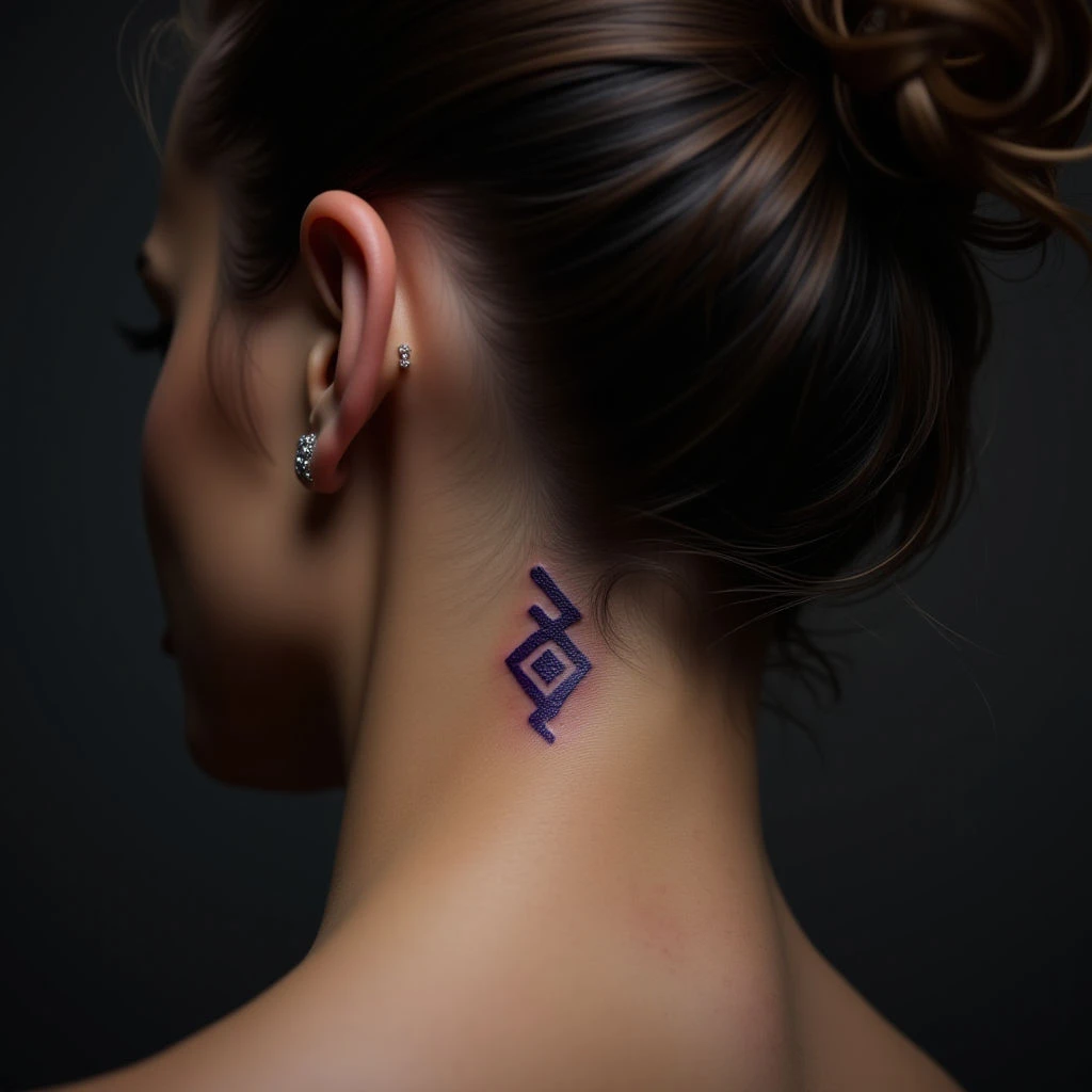 Mystic Norse Rune Tattoos: Behind Ear Inspiration