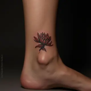 Delicate Surreal Ankle Tattoos: A Tiny Touch of Wonder