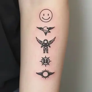 Minimalist Tattoo Collection: A Study in Line and Symbolism