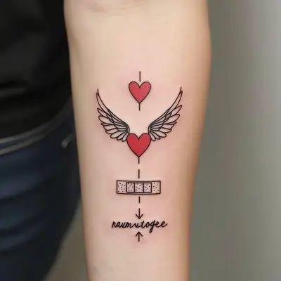 Minimalist Tattoo Collection on Forearm