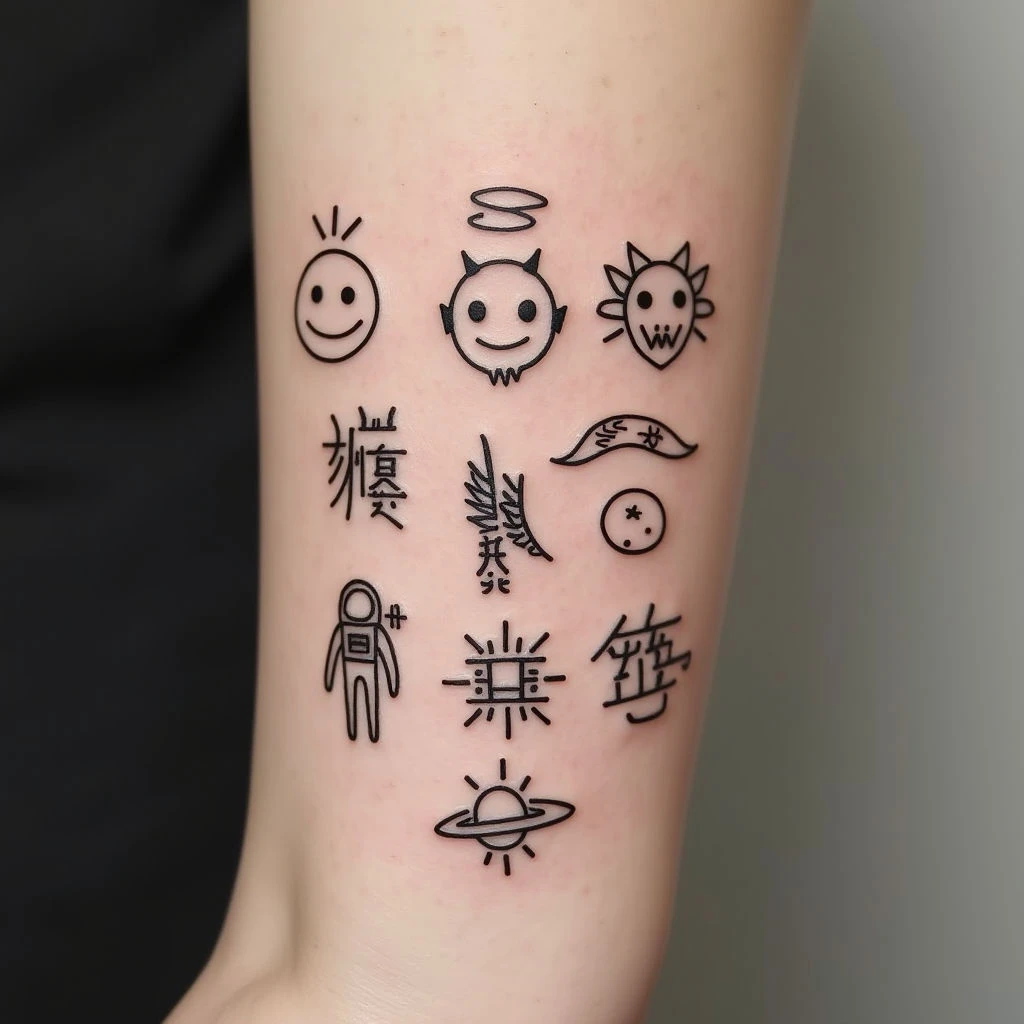 Minimalist Tattoo Collection: A Study in Line and Symbolism