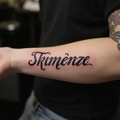 Name Arm Tattoo Ideas: A Typographic Guide