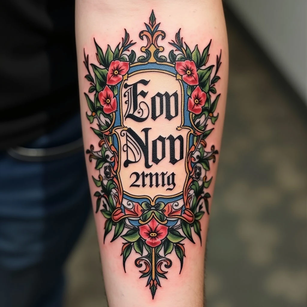 Name Forearm Tattoo Designs: A Historical Perspective