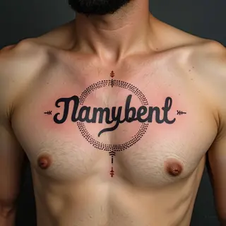 Simple Name Tattoo on Chest for Men: A Guide to Meaning & Design
