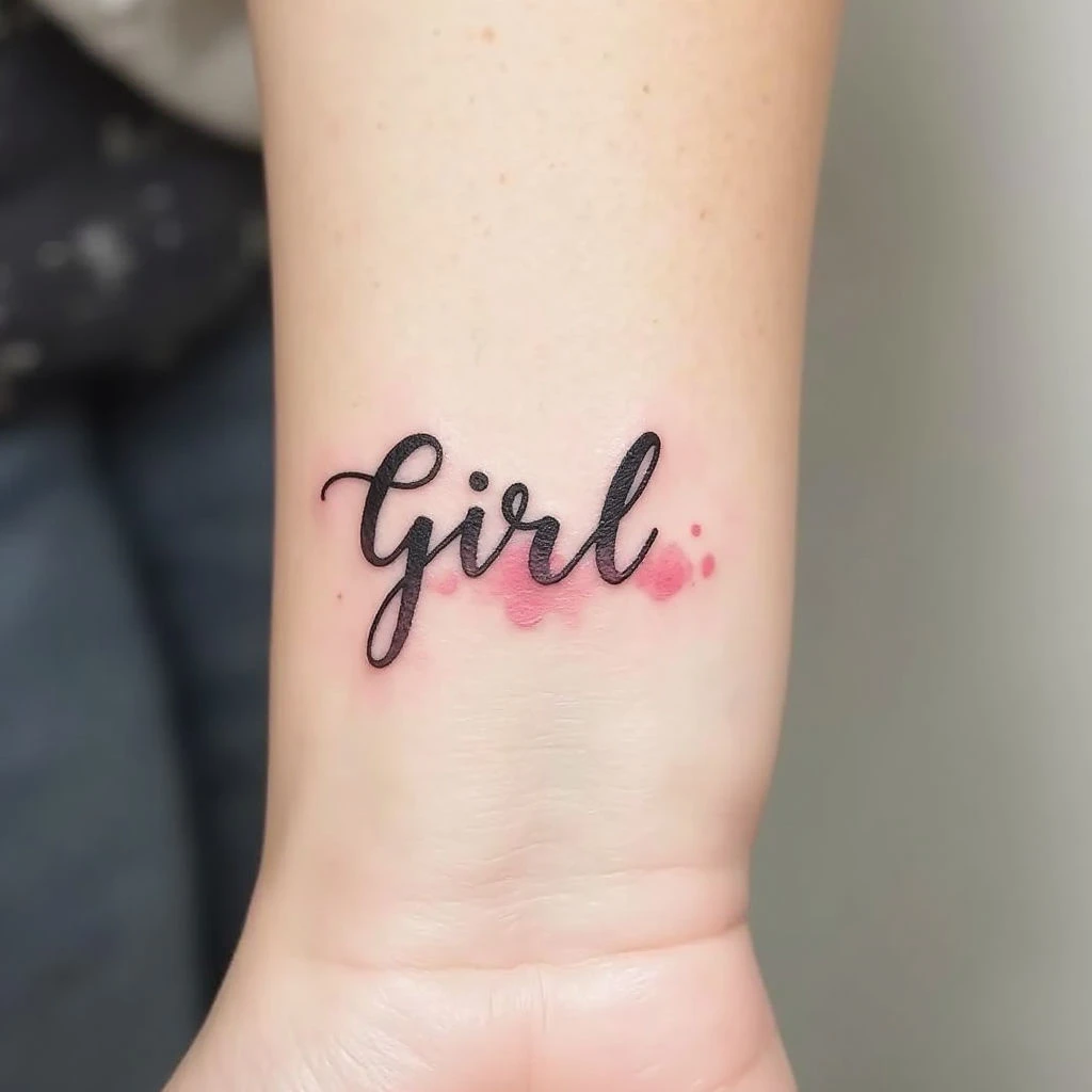 Simple Name Tattoo Designs for Girls