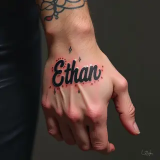 Name Tattoo Designs for Men on Hand: A Guide to Meaning & Style