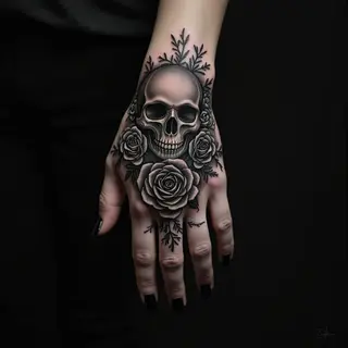 Haunting Name Tattoos for Men: Gothic Art & Macabre Beauty