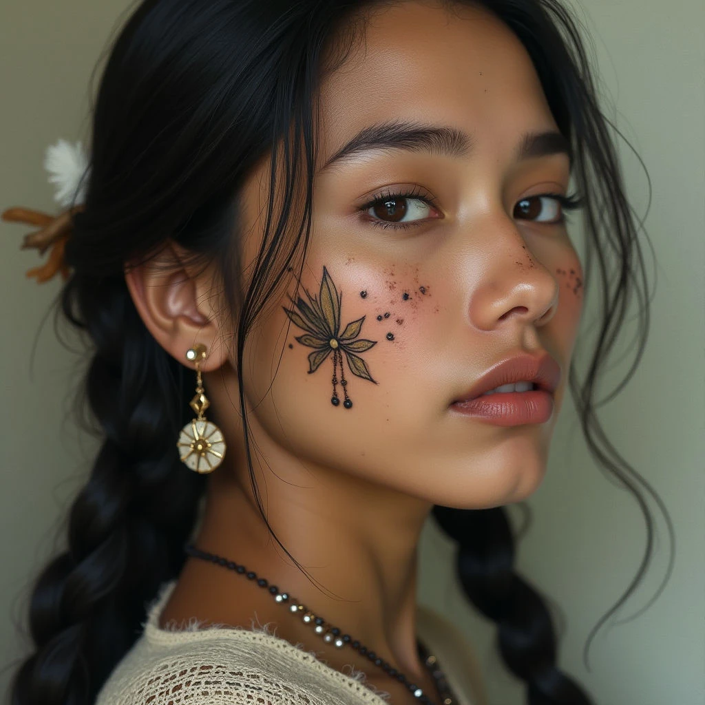 Unveiling the Whispers: Native American Chin Tattoo Meanings for Women