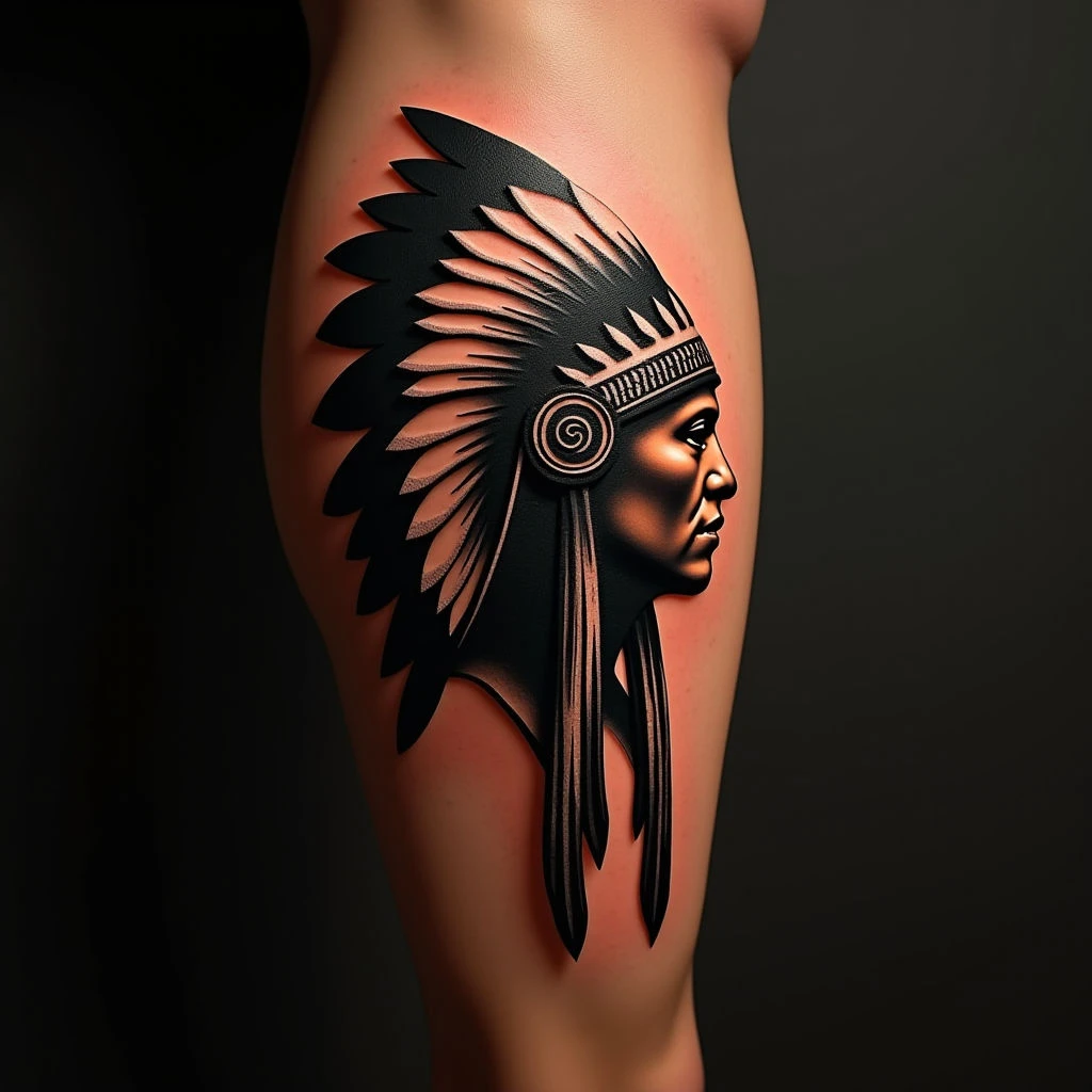 Native American Head Tattoo: Meaning & Tribal Design Inspiration