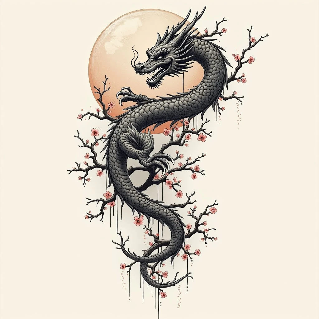 Neo Traditional Japanese Tattoo: A Black & Grey Guide