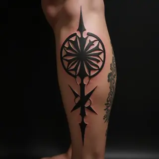 Small & Meaningful Neo-Traditional Leg Tattoos for Guys