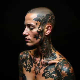 Neo-Traditional Mom, Son & Daughter Tattoo Ideas