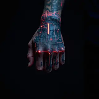 New Hand Band Tattoo Designs with Meaning for Guys