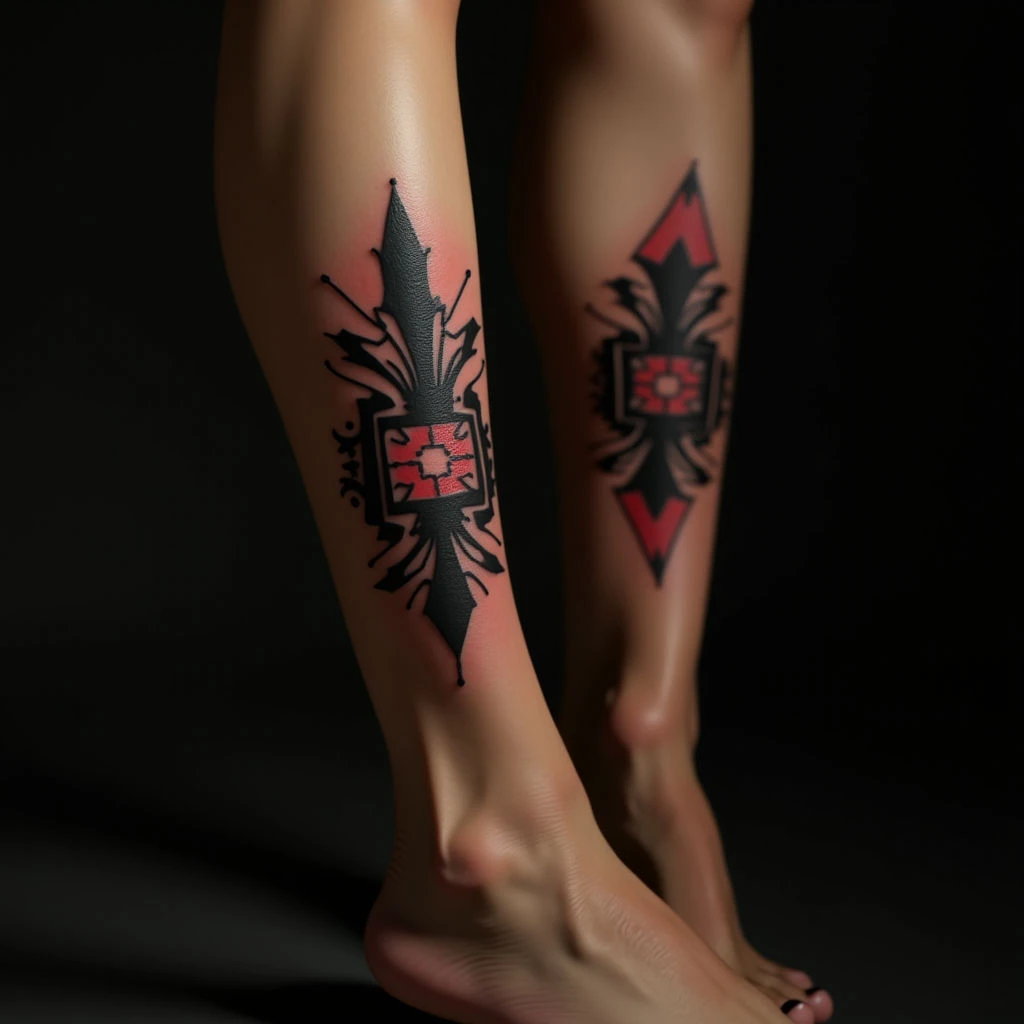 Vibrant New School Ankle Tattoos for Women