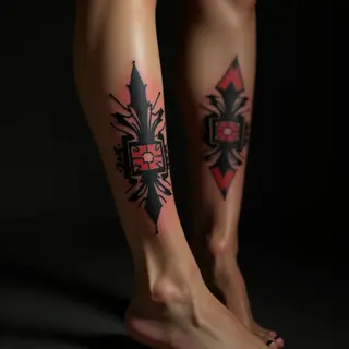 Vibrant New School Ankle Tattoos for Women