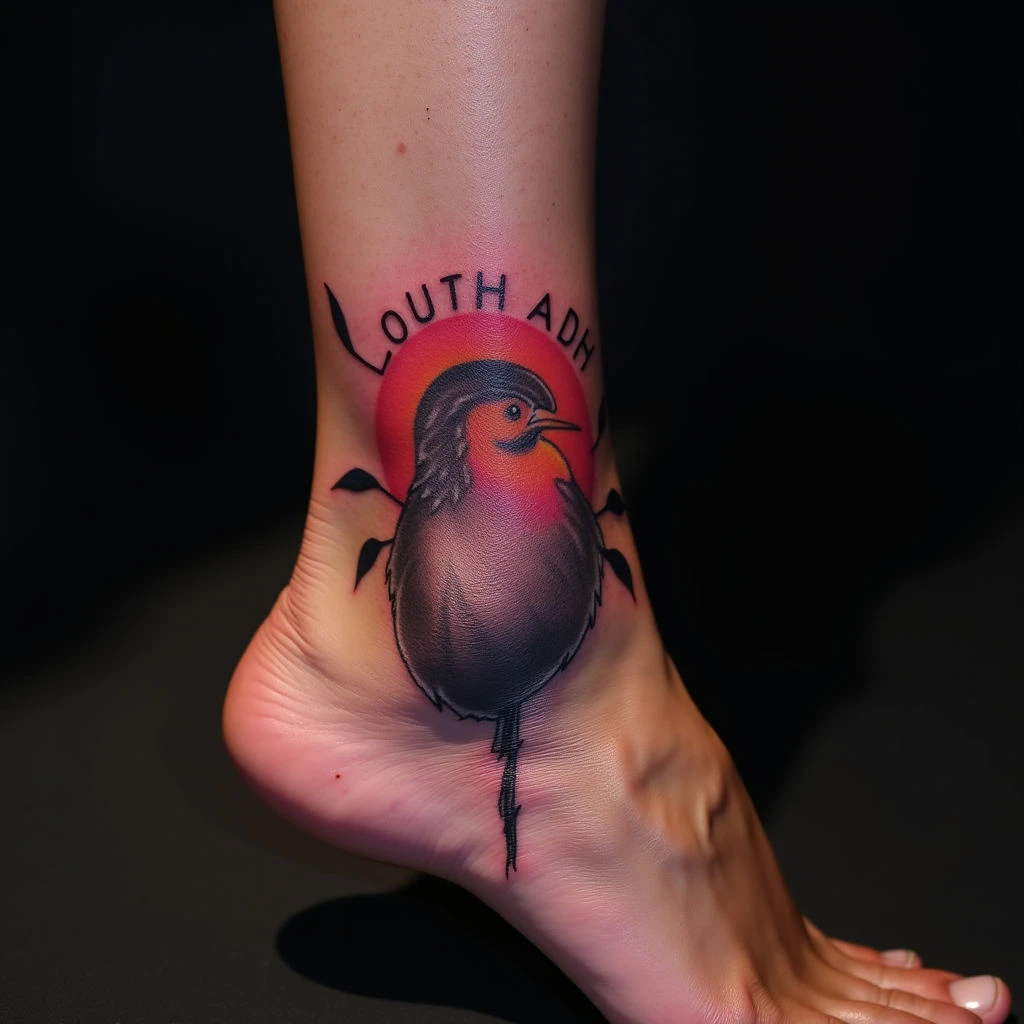 Neon New School Mom & Daughter Ankle Tattoos: Meaningful Designs