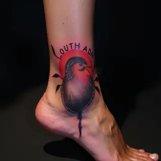 Neon New School Mom & Daughter Ankle Tattoos: Meaningful Designs