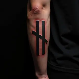 Three Lines Forearm Tattoo: Meaning & New School Style