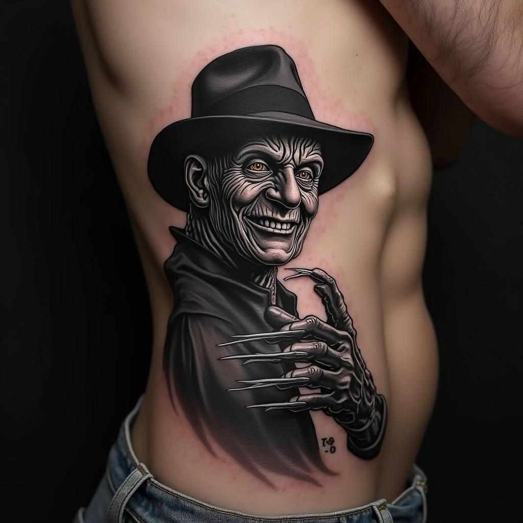 Nightmare on Skin: A Freddy Krueger Tribute Tattoo