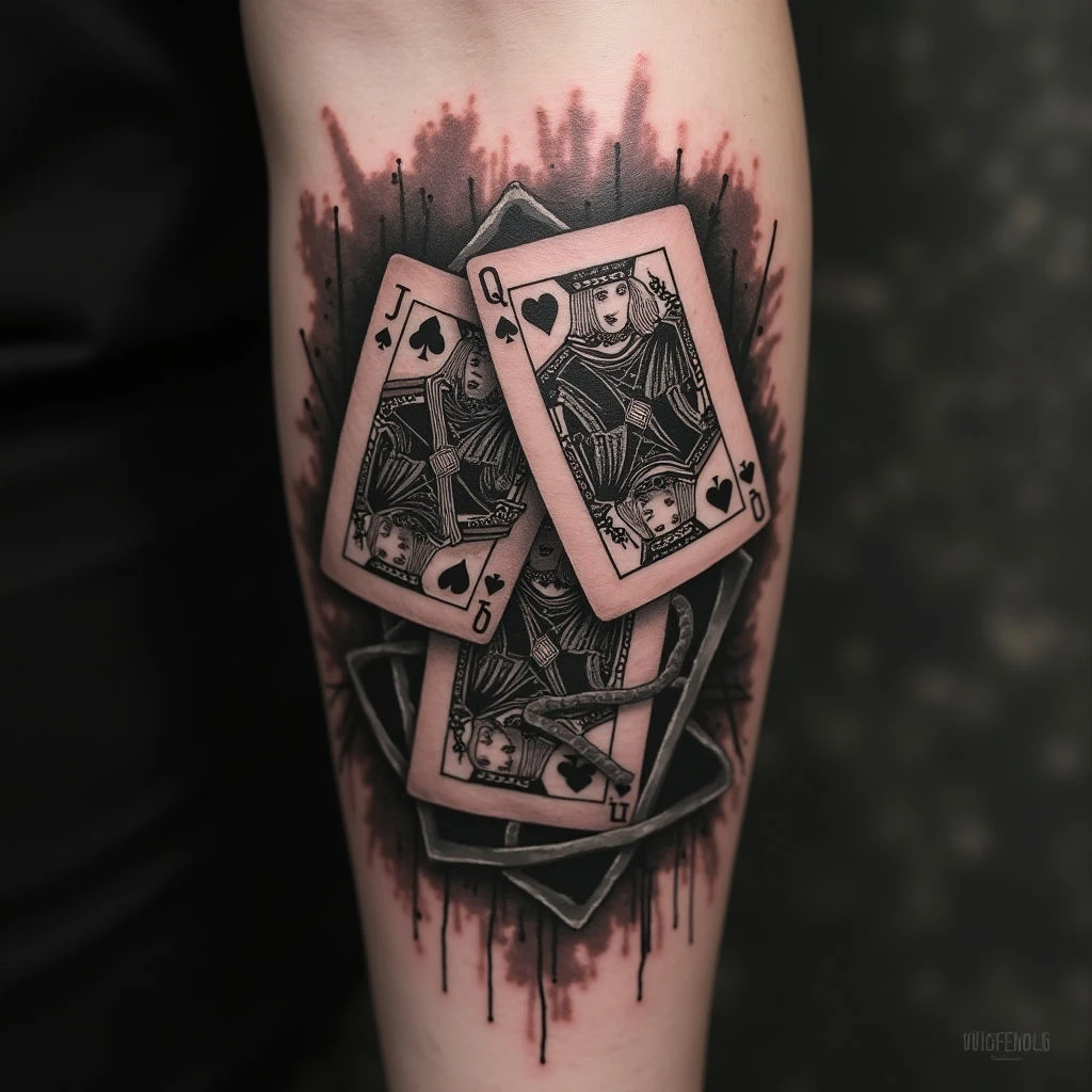 The Symbolic Weight of Nobody Movie Playing Cards Tattoos