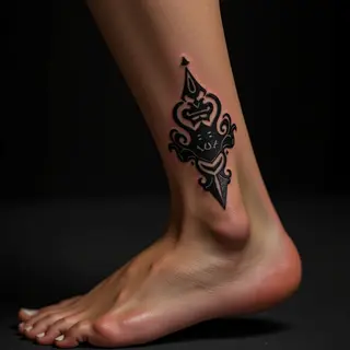 Cute & Classic: Small Old School Ankle Tattoo Ideas