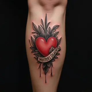 Old School Mother Daughter Tattoo Quotes for the Leg - Small Designs