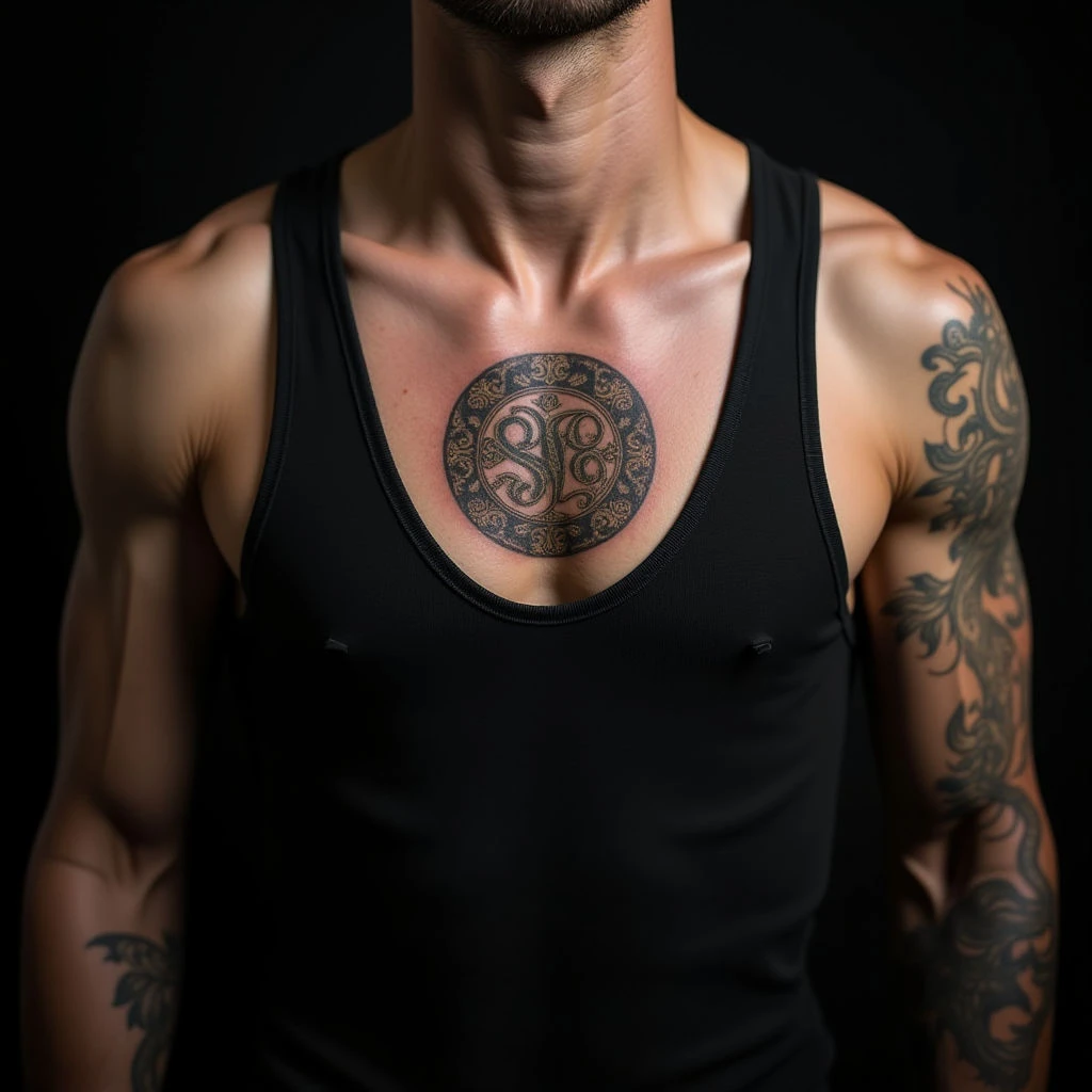 Brotherly Bonds: Oriental Chest Tattoos for Brothers