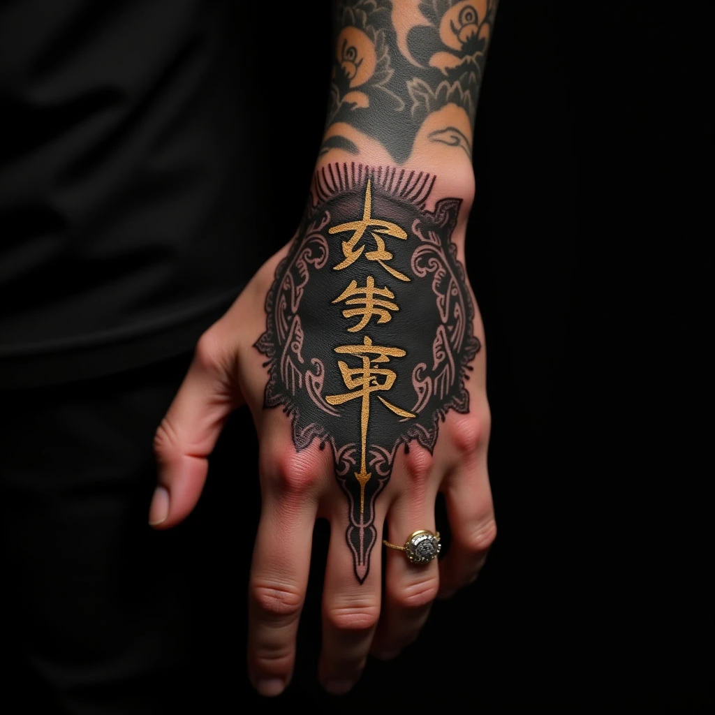 Small Oriental Hand Tattoos for Men: Meaningful Designs
