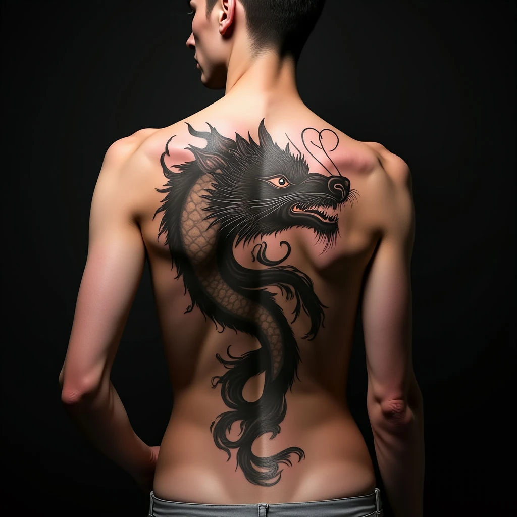 Which Way Should Your Pink Oriental Tattoo Face?