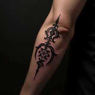 Name Cover-Up Ideas: Ornamental Beige Designs for Your Arm
