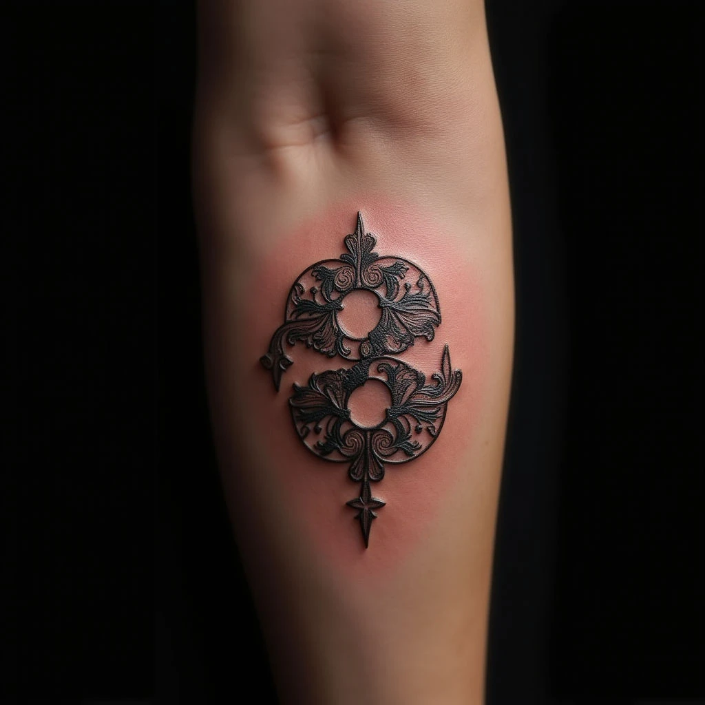 Elegant Copper Ornamental Head Tattoos: A Unique Statement
