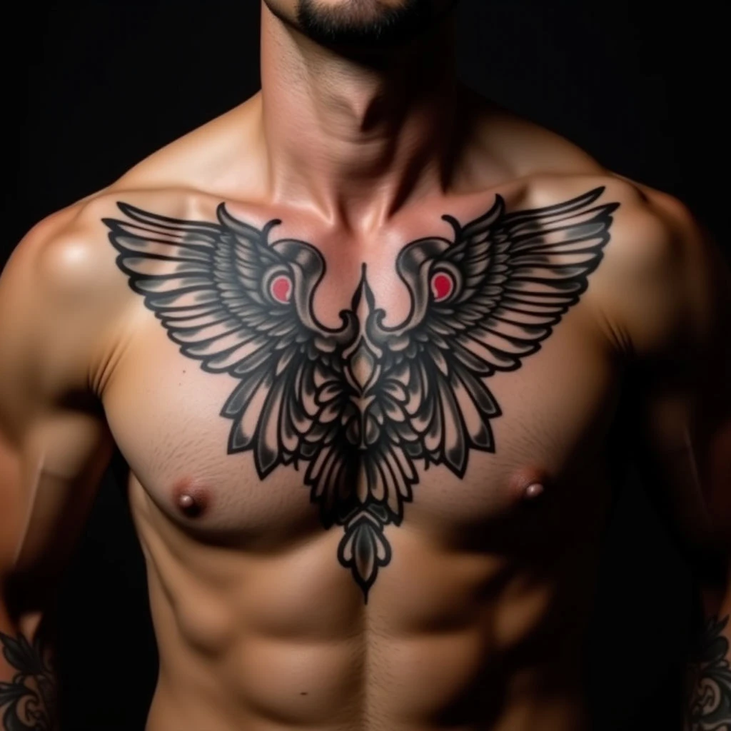 Powerful Sternum Tattoos for Fathers & Sons