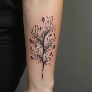 Elegant Ornamental Tattoo on Forearm