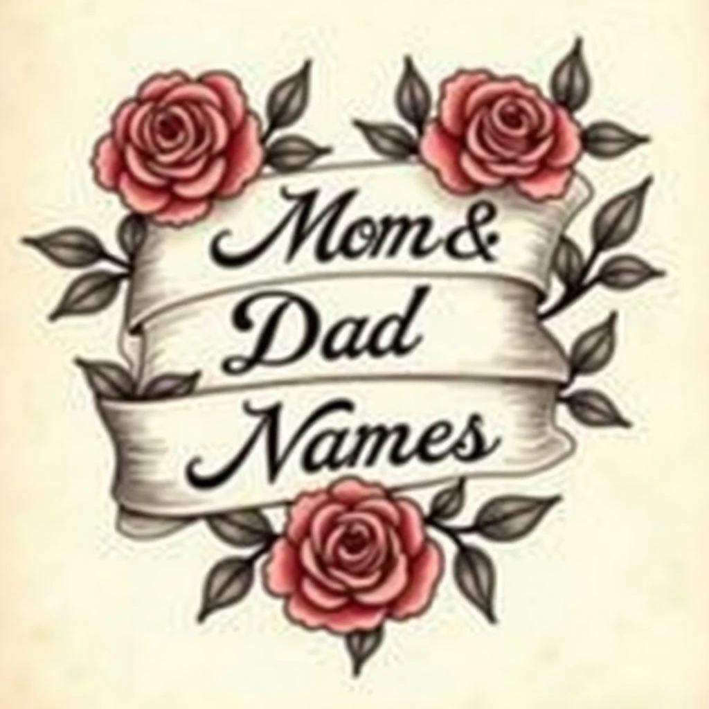 Parents Name Tattoo Ideas: Honoring Your Roots in Ink