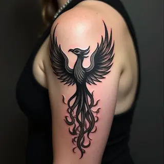 Illustrative Phoenix Cover-Up: Redemption Through Art