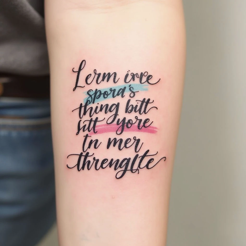 Inspiring Positive Quotes Tattoo Ideas: Designs & Meanings